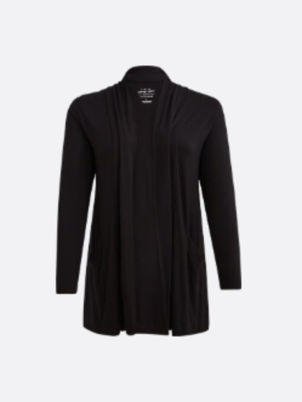 Torrid Super Soft Cardigan Straight Front Black Size 1